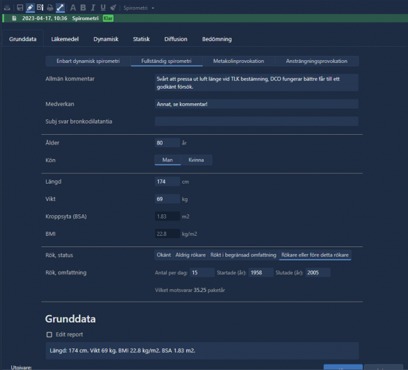 Data överfört från undersökningsformulär till svarsmall